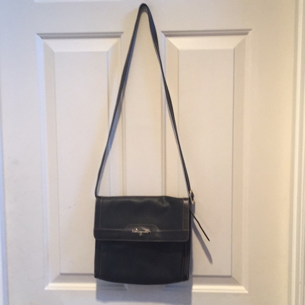 Vintage Black leather Ferragamo bag